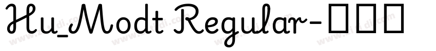 Hu_Modt Regular字体转换
